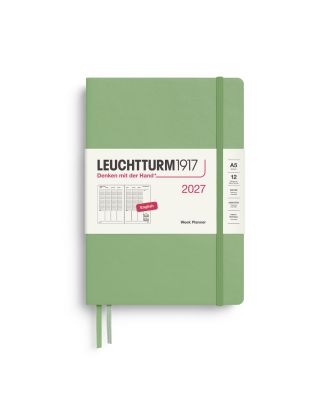 Leuchtturm1917 Agenda 2027 Weekplanner Verticaal Medium A5 Sage
