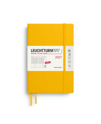 Leuchtturm1917 Agenda 2027 Weekplanner Verticaal Paperback B6+ Hardcover Sunflower