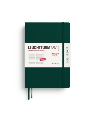 Leuchtturm1917 Agenda 2027 Dagplanner Medium A5 Forest Green