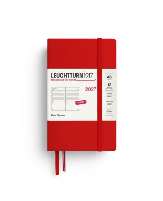 Leuchtturm1917 Agenda 2027 Dagplanner Pocket A6 Cherry