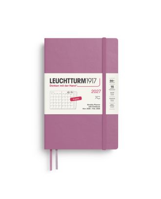 Leuchtturm1917 Agenda 2027 Maandplanner + Notebook Paperback B6+ Soft Cover Dusty Rose