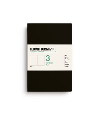 Leuchtturm1917 Jottbook Pur Medium Black Blanco Set van 3