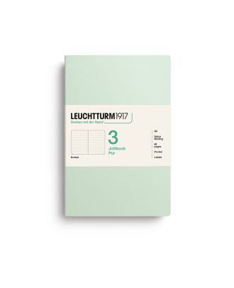 Leuchtturm1917 Jottbook Pur Medium Mint Green Dotted Set van 3
