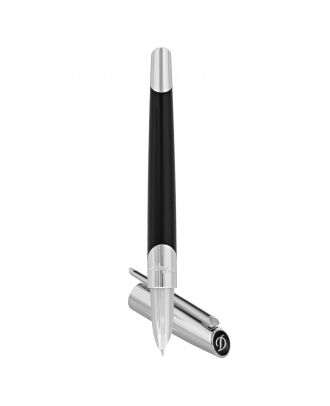 S.T. Dupont Defi Millennium Silver and Black Fountain Pen