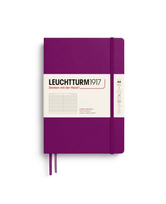 Leuchtturm1917 Notitieboek Medium Burgundy Gelijnd