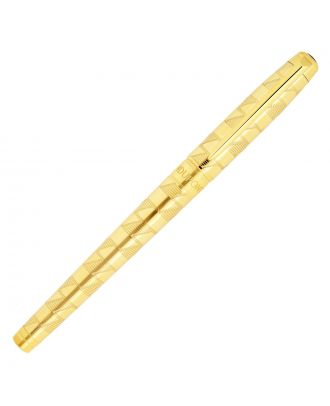 S.T. Dupont Line D Eternity Monogram 1872 Gold Medium Roller