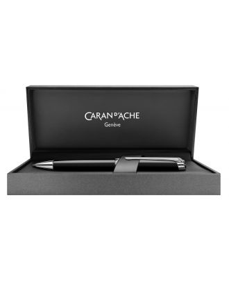 Caran d'Ache Léman Black Ebony Rhodium Ballpoint Pen