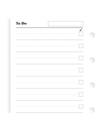 Filofax Vulling Pocket Wit To Do