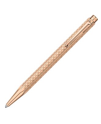 Caran d'Ache Ecridor Damier Rose Gold Balpen Set met Lederen Etui