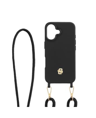 Hugo Boss Double B Black & Gold hoesje voor iPhone 17