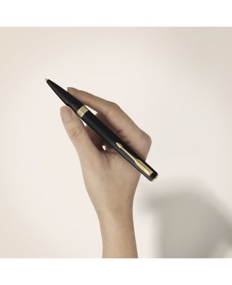 Parker Meridian Black Gold Trim Balpen