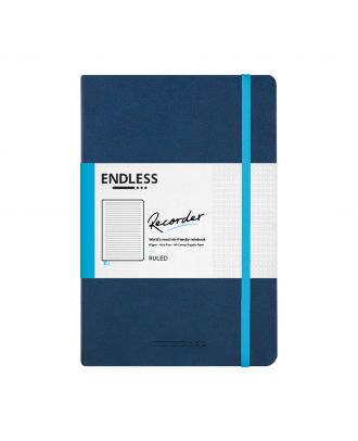 Endless Recorder Notebook Deep Ocean Ruled