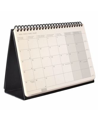 Sigel Conceptum Pure 2027 Tafelagenda Maand met Notities Zwart Soft Cover