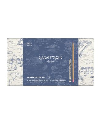 Caran d'Ache Toile de Jouy Special Edition Aquarelpotloden en Neocolor II Aquarelle