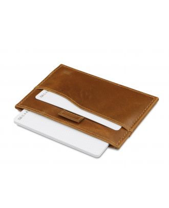 Garzini Leggera Kaarthouder Brushed Cognac