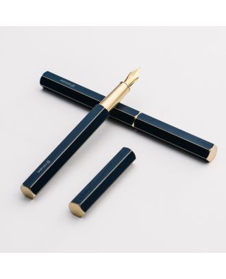 Ystudio Classic Revolve Blue Fountain Pen