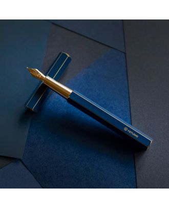 Ystudio Classic Revolve Blue Fountain Pen
