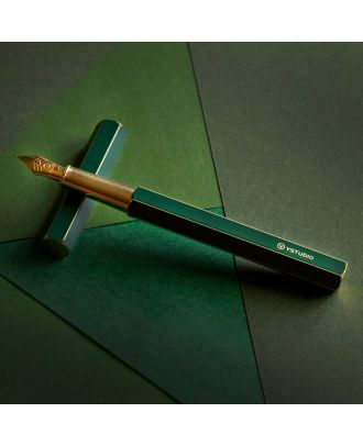 Ystudio Classic Revolve Green Fountain Pen