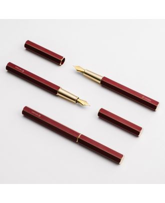 Ystudio Classic Revolve Red Fountain Pen