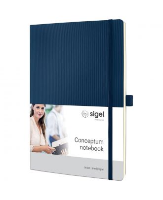 Sigel Conceptum Pure Notitieboek Ca. A4 Soft Cover Midnight Blue Gelijnd