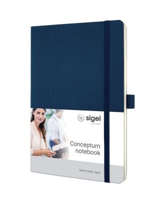 Sigel Conceptum Pure Notitieboek A5 Soft Cover Midnight Blue Gelijnd