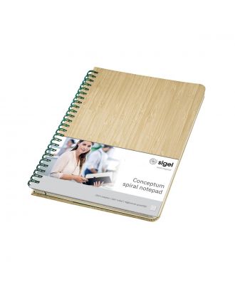 Sigel Conceptum Spiraalblok A5+ Hard Cover Zwart Gelijnd