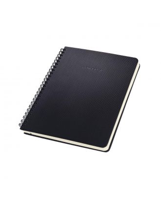 Sigel Conceptum Spiraalblok A5+ Hard Cover Zwart Gelijnd