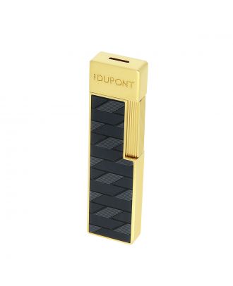S.T. Dupont Twiggy Black Lacquer Monogram 1872 Aansteker