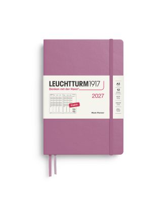 Leuchtturm1917 Agenda 2027 Weekplanner Verticaal Medium A5 Dusty Rose