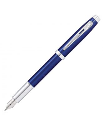 Sheaffer 100 Glossy Blue Chrome Trim Vulpen