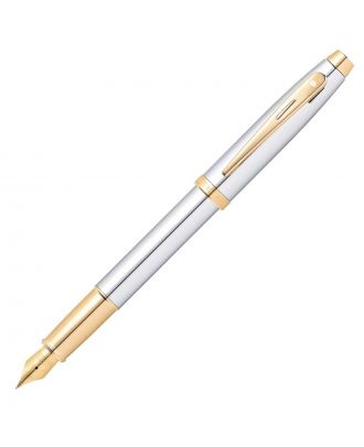 Sheaffer 100 Chrome Gold Trim Vulpen