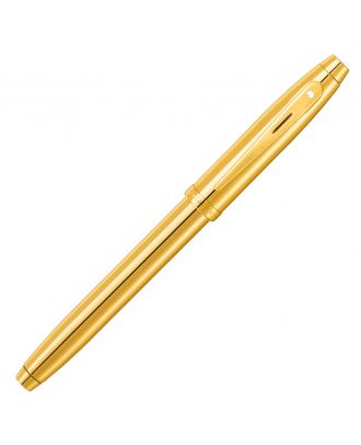 Sheaffer 100 Satin Gold PVD Gold Trim Vulpen