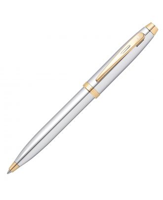 Sheaffer 100 Chrome Gold Trim Balpen