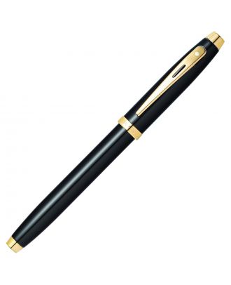 Sheaffer 100 Glossy Black Gold Trim Vulpen