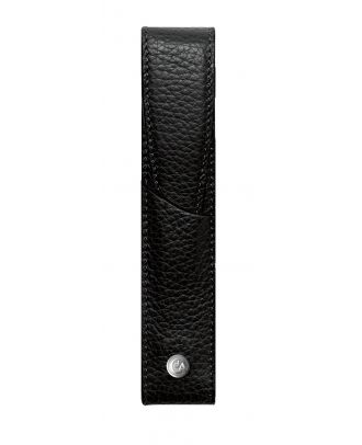 Caran d'Ache Léman Black Leather Case for 1 Pen