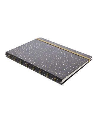 Filofax Notebook A5 Confetti Charcoal