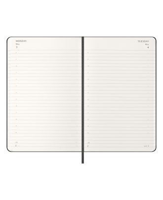 Moleskine Large Agenda 2027 Dagelijkse Planner Zwarte Harde Kaft