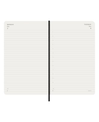 Moleskine Large Agenda 2027 Dagelijkse Planner Zwarte Zachte Kaft