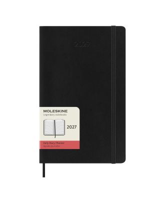 Moleskine Large Agenda 2027 Dagelijkse Planner Zwarte Zachte Kaft