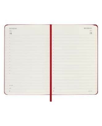 Moleskine Pocket Agenda 2027 Dagelijkse Planner Rode Harde Kaft