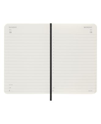 Moleskine Pocket Agenda 2027 Dagelijkse Planner Zwarte Zachte Kaft