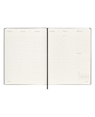 Moleskine XL Agenda 2027 Professionele Planner Zwarte Zachte Kaft
