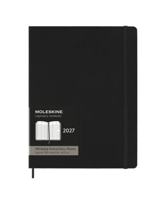 Moleskine XL Agenda 2027 Professionele Planner Zwarte Zachte Kaft