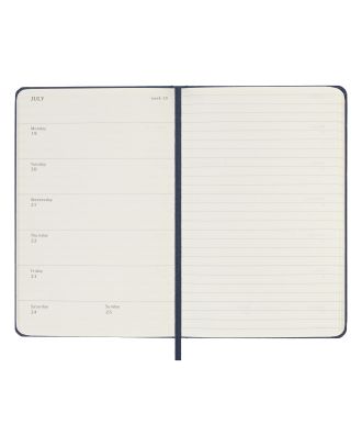 Moleskine Pocket Agenda 2027 Wekelijkse Planner met Notitiepagina Saffierblauwe Harde Kaft