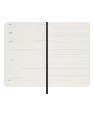 Moleskine Pocket Agenda 2027 Wekelijkse Planner met Notitiepagina Zwarte Zachte Kaft