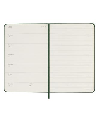 Moleskine Pocket Agenda 2027 Wekelijkse Planner met Notitiepagina Mirtegroene Harde Kaft