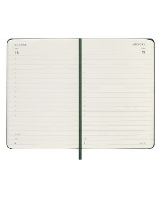 Moleskine Pocket Agenda 2027 Dagelijkse Planner Mirtegroene Harde Kaft