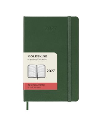 Moleskine Pocket Agenda 2027 Dagelijkse Planner Mirtegroene Harde Kaft