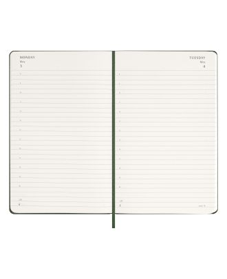 Moleskine Large Agenda 2027 Dagelijkse Planner Mirtegroene Harde Kaft