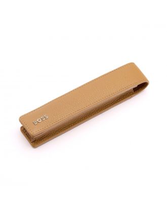 Hugo Boss Classic Grained Camel Pen Etui 1 Pen